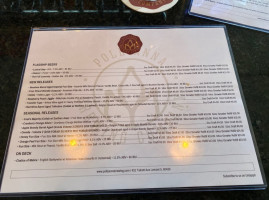 Pollyanna Brewing Company Lemont menu