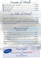 Pub le mistral menu