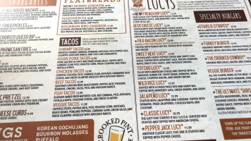 Crooked Pint Ale House menu