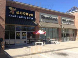 Woodys Hand Tossed Pizza inside