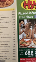 Pizza Service bei Hysi menu