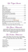 Le Blue Bay menu