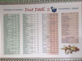 Pizzeria D'asporto Due Dadi Di Mahmoud Abdallah menu