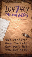 Seven Numbers Danforth food