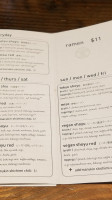 Pine Street Market menu