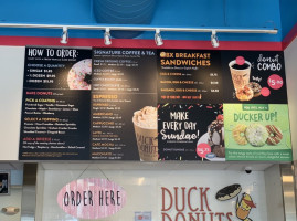 Duck Donuts menu