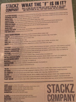 The Stackz Co. menu