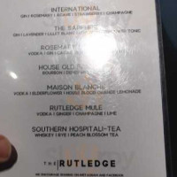 The Rutledge menu