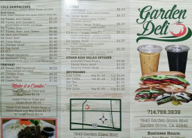 Garden Deli food