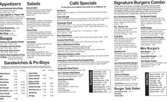 Joe's Cafe Donuts King Cakes menu