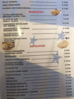 Andrea's Cafeteria menu