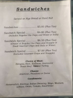 Czapiga's menu