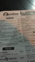La Esquina De Belisario menu