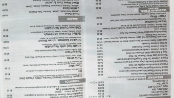 Cafe Bliss And Organic Juice menu