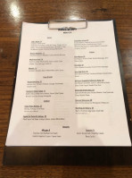 Chef's Table Wine menu
