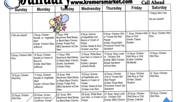 Kremer's Market menu