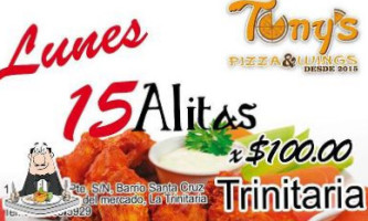 Tony's Pizza Wings food