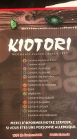 Kiotori menu