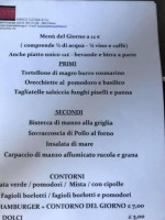 Hostaria Del Borgo menu
