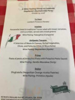 Tuscany At Your Table menu