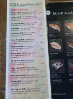 Hana Sushi menu