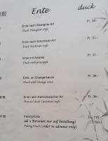Golden Bauhinia menu