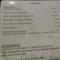 Serai menu