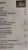 Alpbeizli Schüpfenalp menu