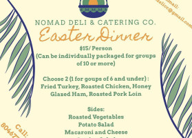 Nomad Deli Catering Company menu