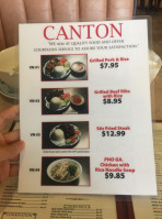 Canton menu