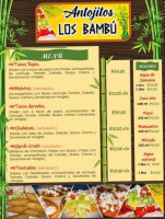 Los Bambú menu