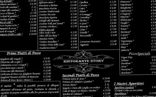 Story Pizzeria menu