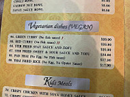 Coco's Thai menu