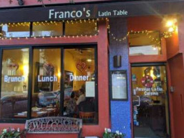Franco's Latin Table outside