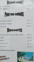 Restaurant Du Barrage De Zeuzier menu