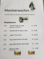 Bahnhöfli menu