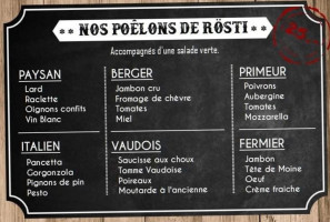 Restaurant Le Petit Sapin menu