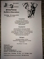 Siam Thai Garden menu