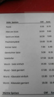 Gasthaus Passhöhe Schwägalp menu