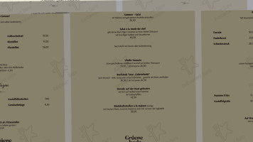 Grüenebode menu