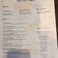 Late Bloomer menu