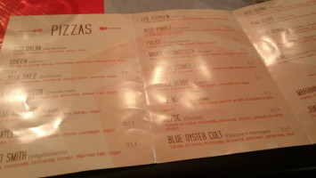 La Cabane PIZZA menu