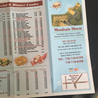 Mandarin House menu