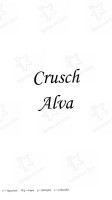 Crusch Alva inside
