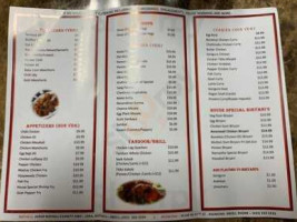 Namasthe Indian menu