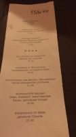 Restaurant Stärne menu