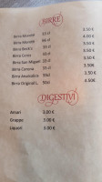 Trattoria L'angul Dal Fournel menu