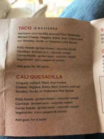 Dos Toros Taqueria menu