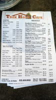 The Tree House Cafe menu