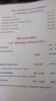 CafÉ Pinocchio menu